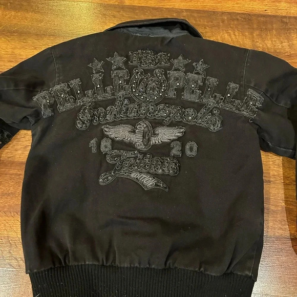 Vintage Pelle Pelle Black Women’s Coat Indianapolis Tribute Edition Size XS - Picture 8 of 10